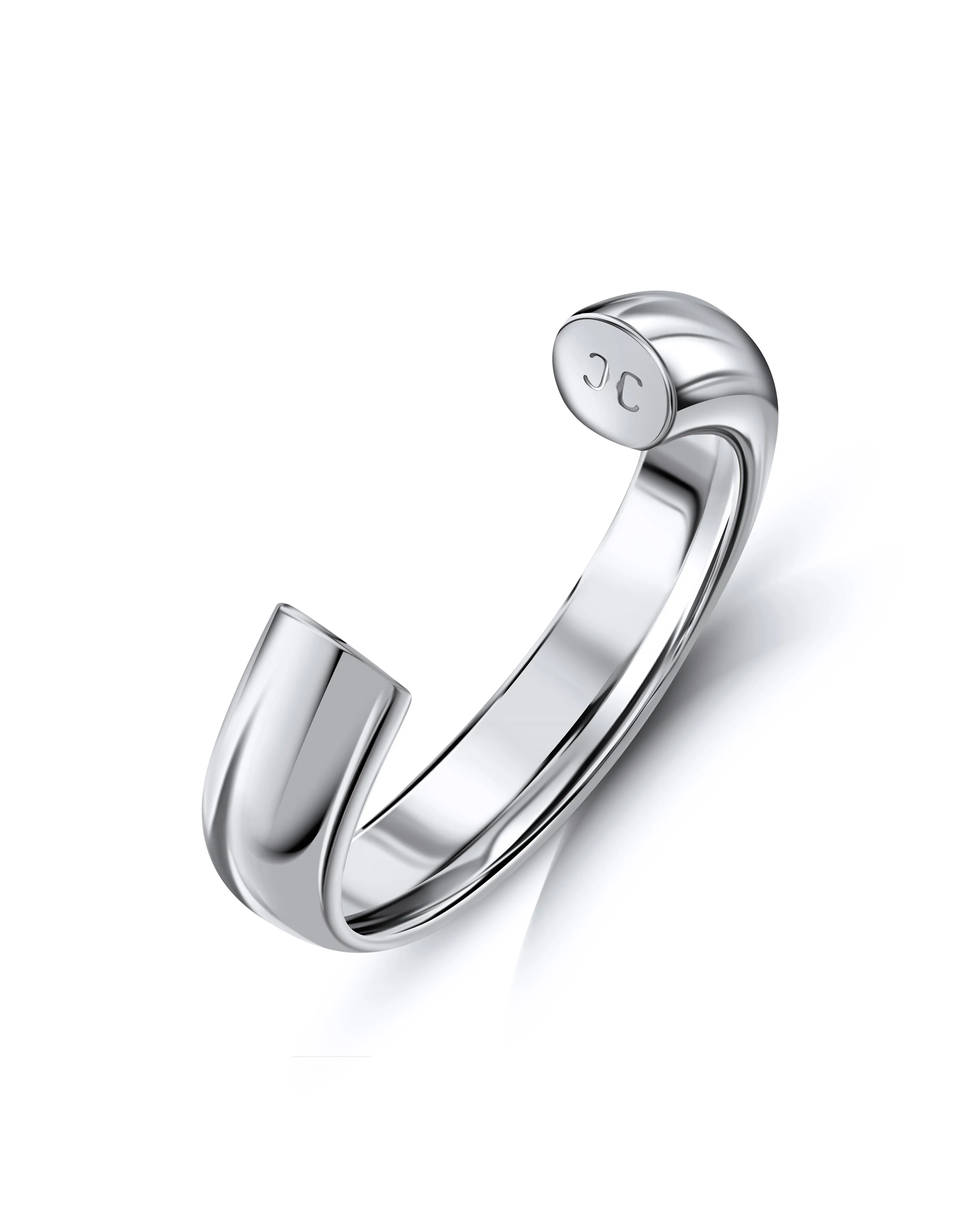 Torus Cuff in Sterling Silver