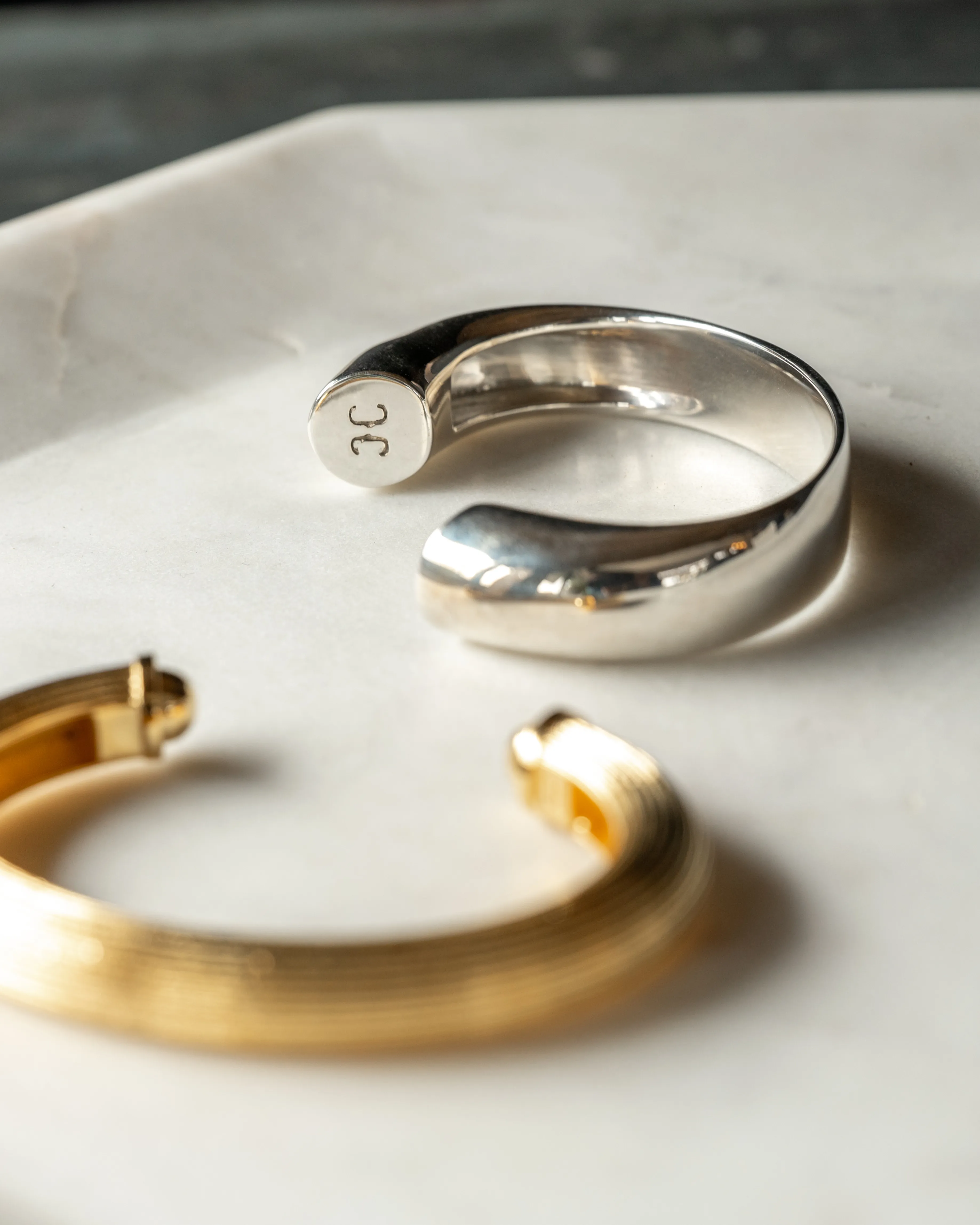 Torus Cuff in Sterling Silver