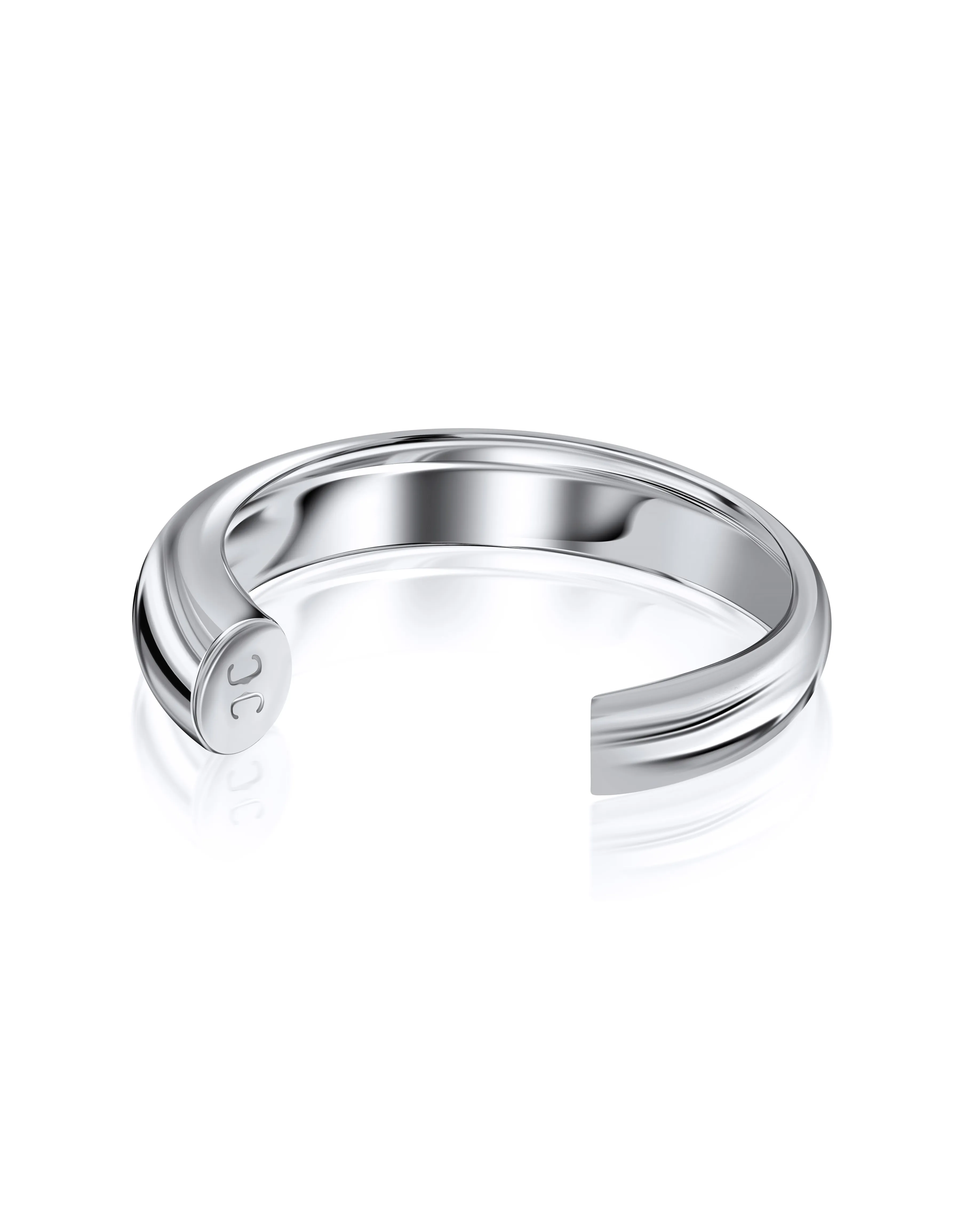 Torus Cuff in Sterling Silver