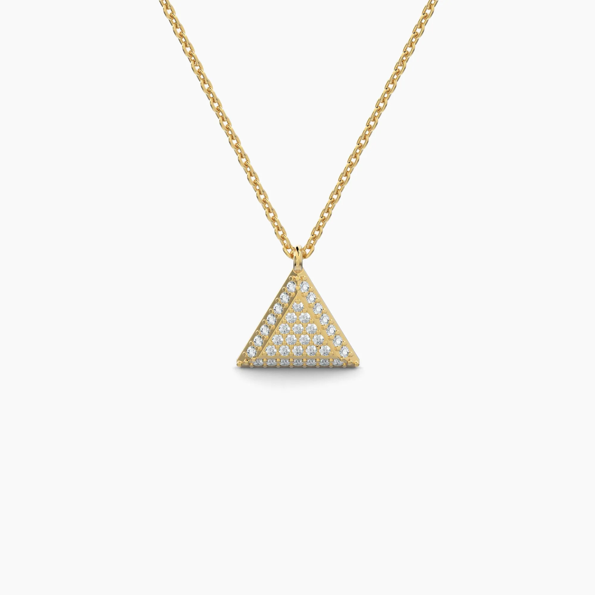 Triangle Shaped AMoré Pavé Necklace With 0.30 ct. Diamonds