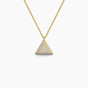 Triangle Shaped AMoré Pavé Necklace With 0.30 ct. Diamonds