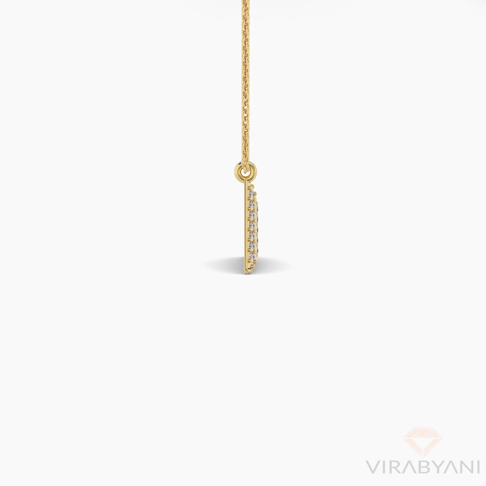 Triangle Shaped AMoré Pavé Necklace With 0.30 ct. Diamonds