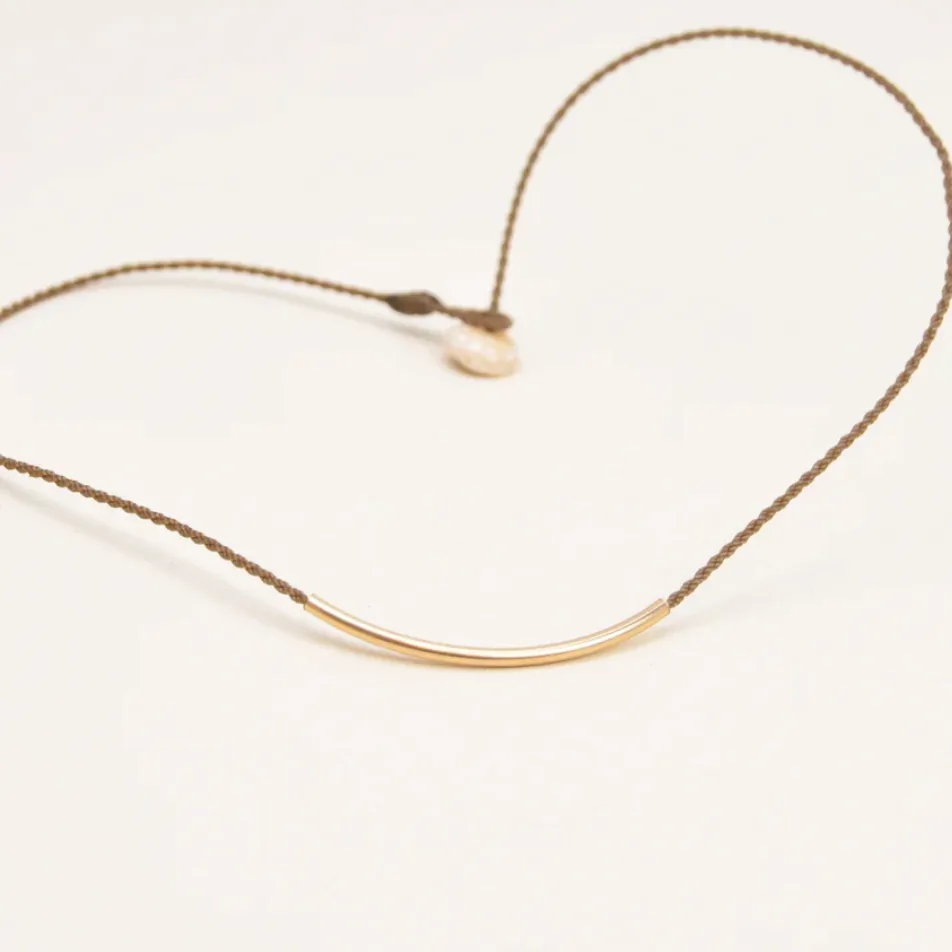 Tula Blue 14k Gold-filled Bar Necklace