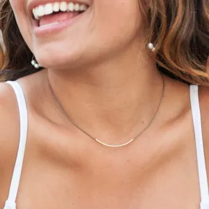 Tula Blue 14k Gold-filled Bar Necklace
