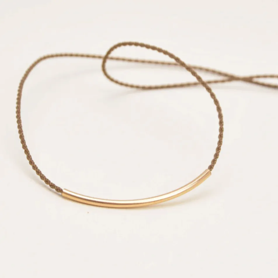 Tula Blue 14k Gold-filled Bar Necklace