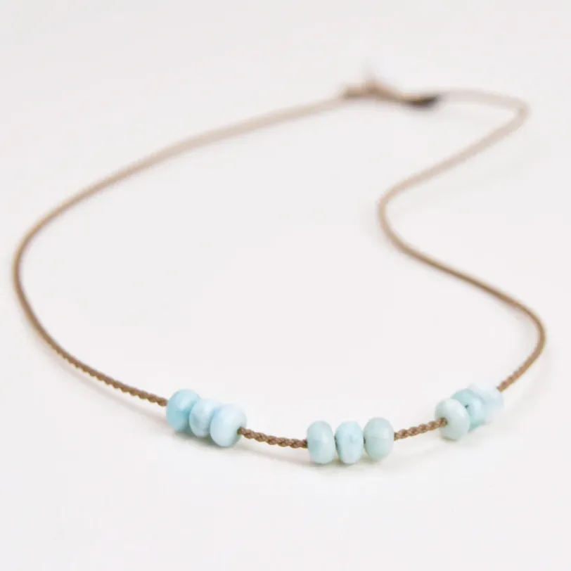 Tula Blue Heishi Bohemian Necklace
