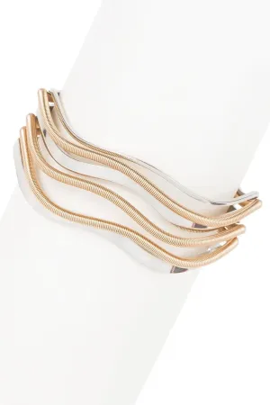 Two Tone Swirl Bracelet
