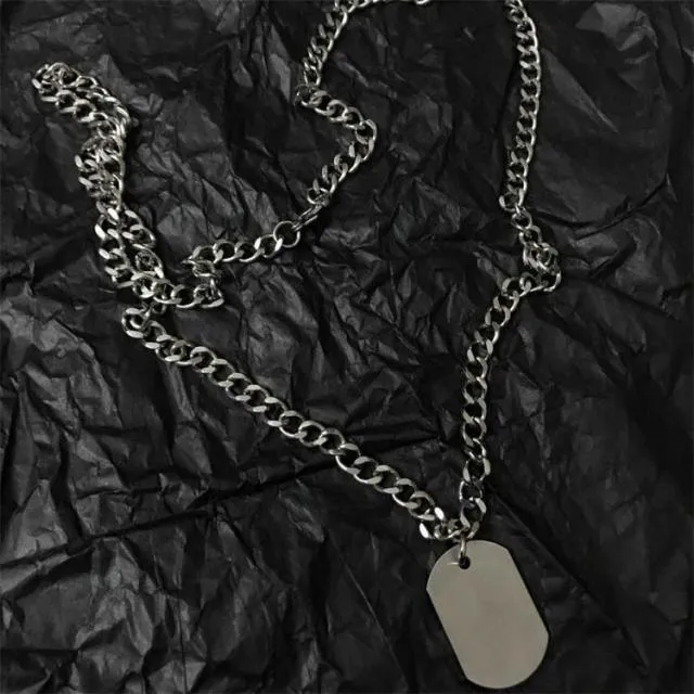 Unisex Multilayer Hip Hop Long Chain Necklace Jewelry