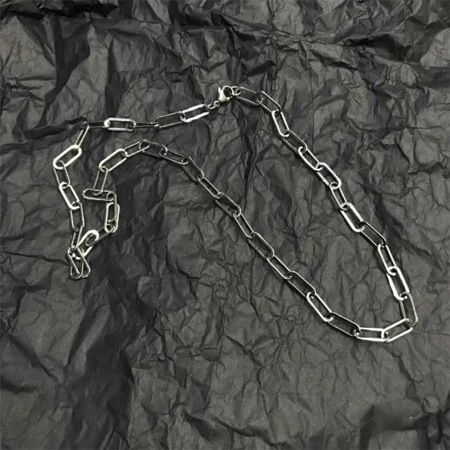 Unisex Multilayer Hip Hop Long Chain Necklace Jewelry