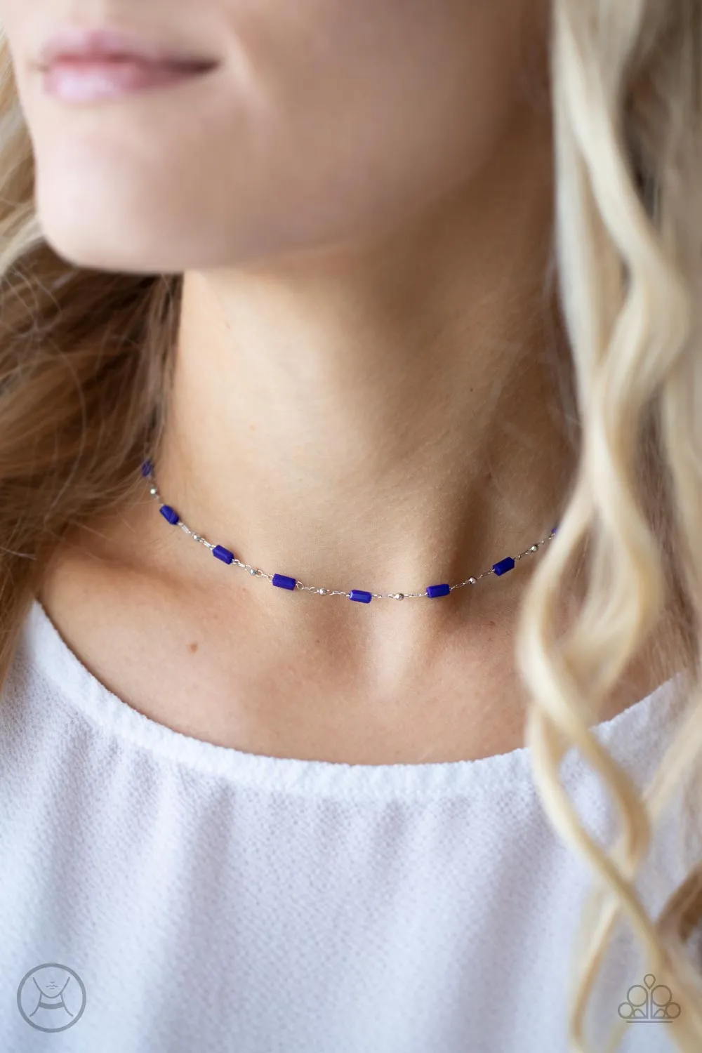 Urban Expo - Blue (Choker) Necklace