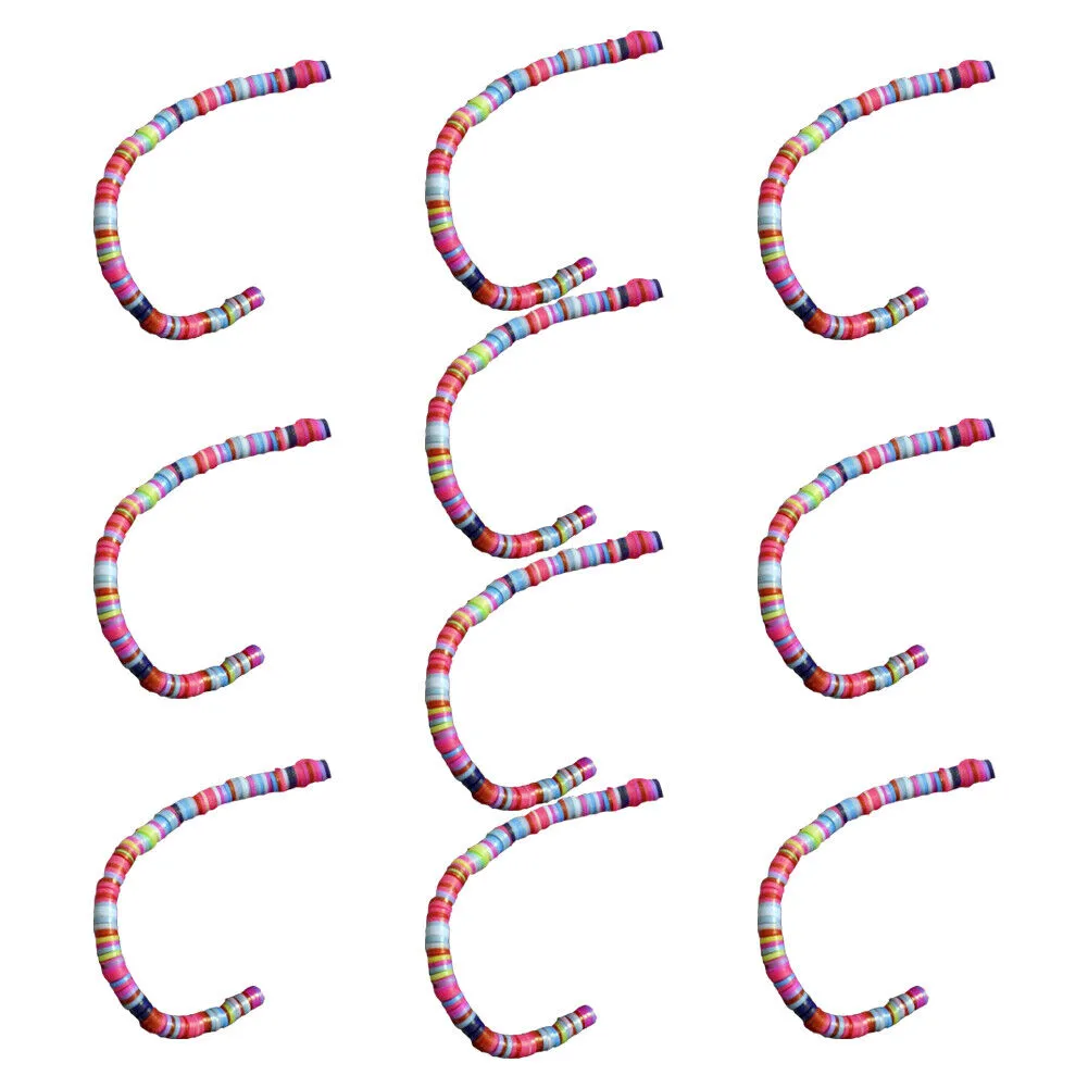 US 10 Strands Shiny Color 6mm Flat Round Polyme Clay Boho Heishi Beads Chip Disk