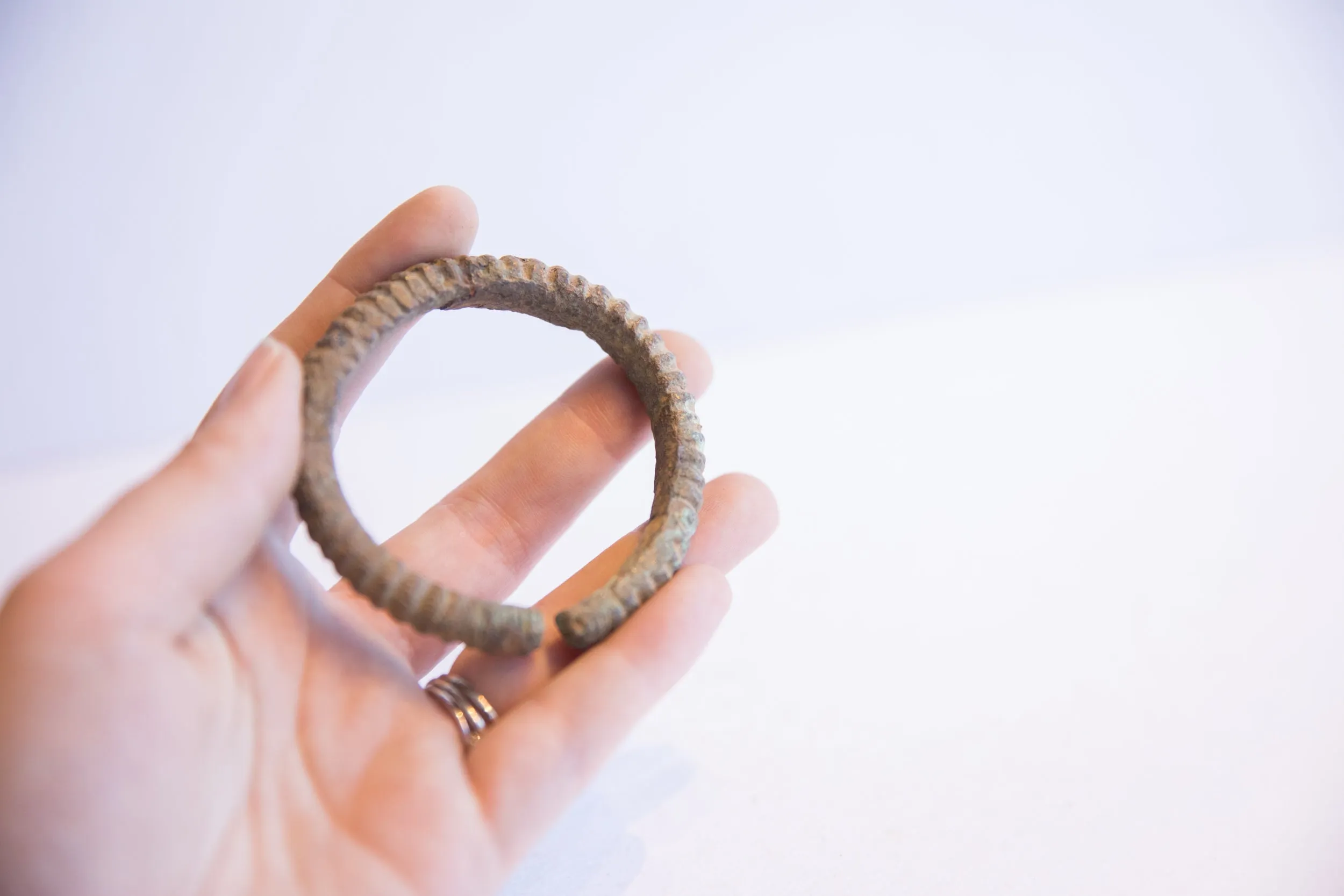 Vintage African Oxidized Cuff Bracelet