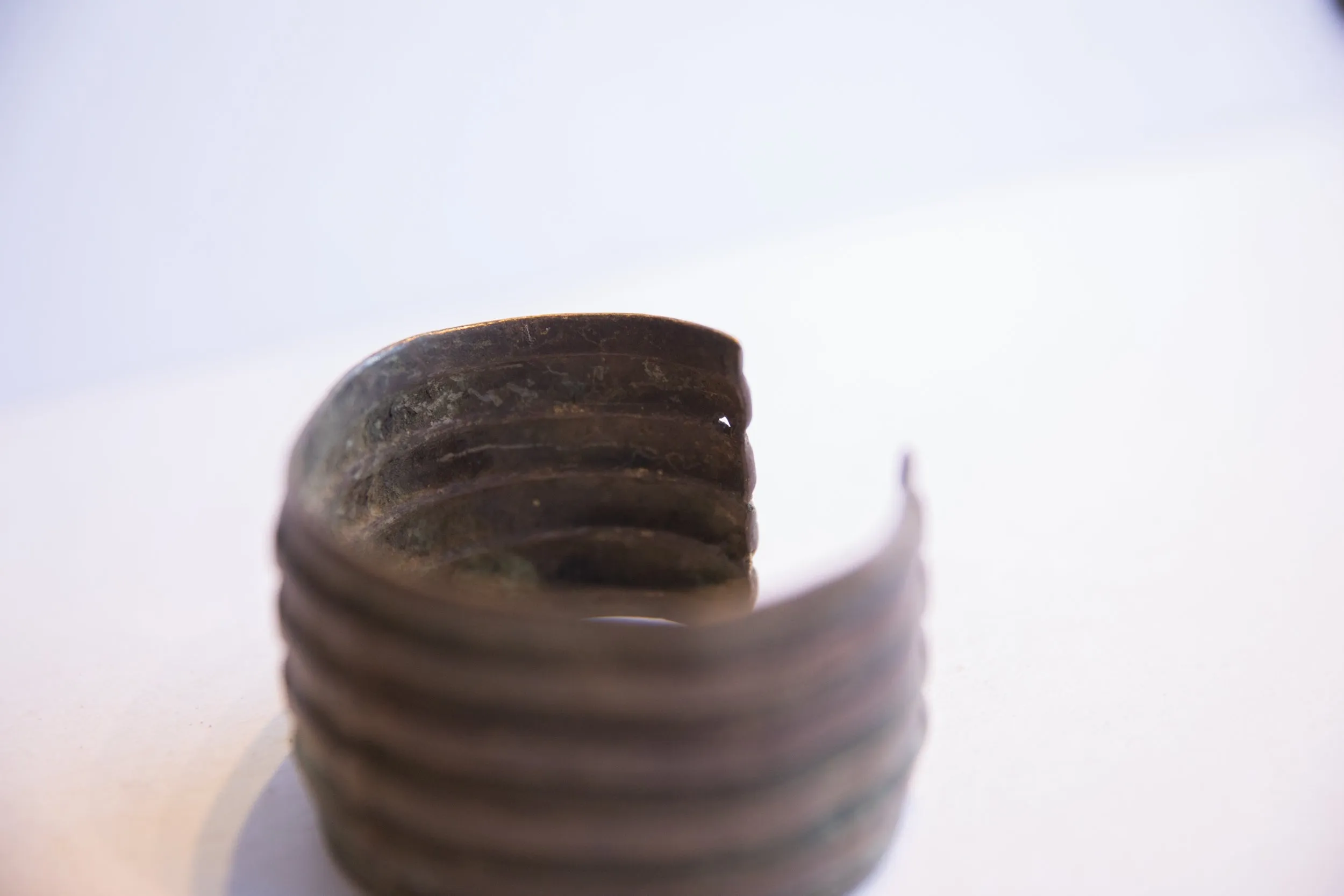 Vintage African Oxidized Wide Cuff Bracelet