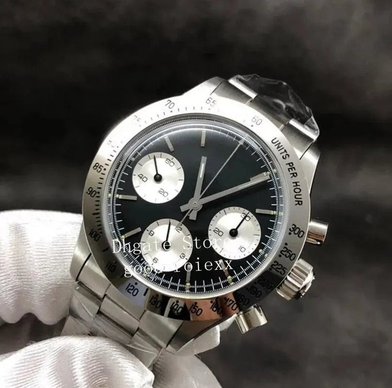 Vintage Sport Watches Men'S Chronograph Watch Men Mechanical 7750 Hand Wind ETA Movement Newman Cosmograph 6263 Valjoux Antique Wristwatches Stopwatch