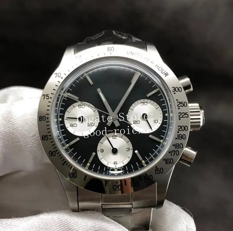 Vintage Sport Watches Men'S Chronograph Watch Men Mechanical 7750 Hand Wind ETA Movement Newman Cosmograph 6263 Valjoux Antique Wristwatches Stopwatch