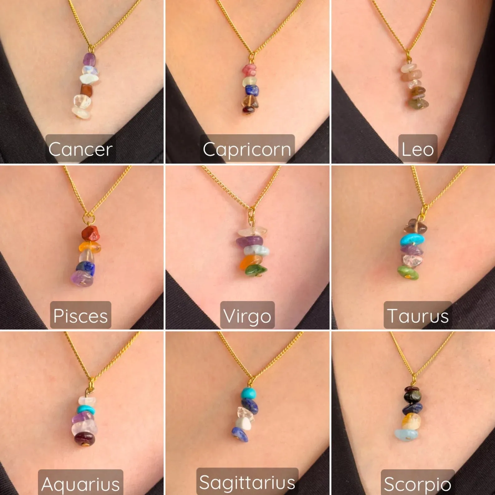 Virgo Zodiac Minimalist Necklace