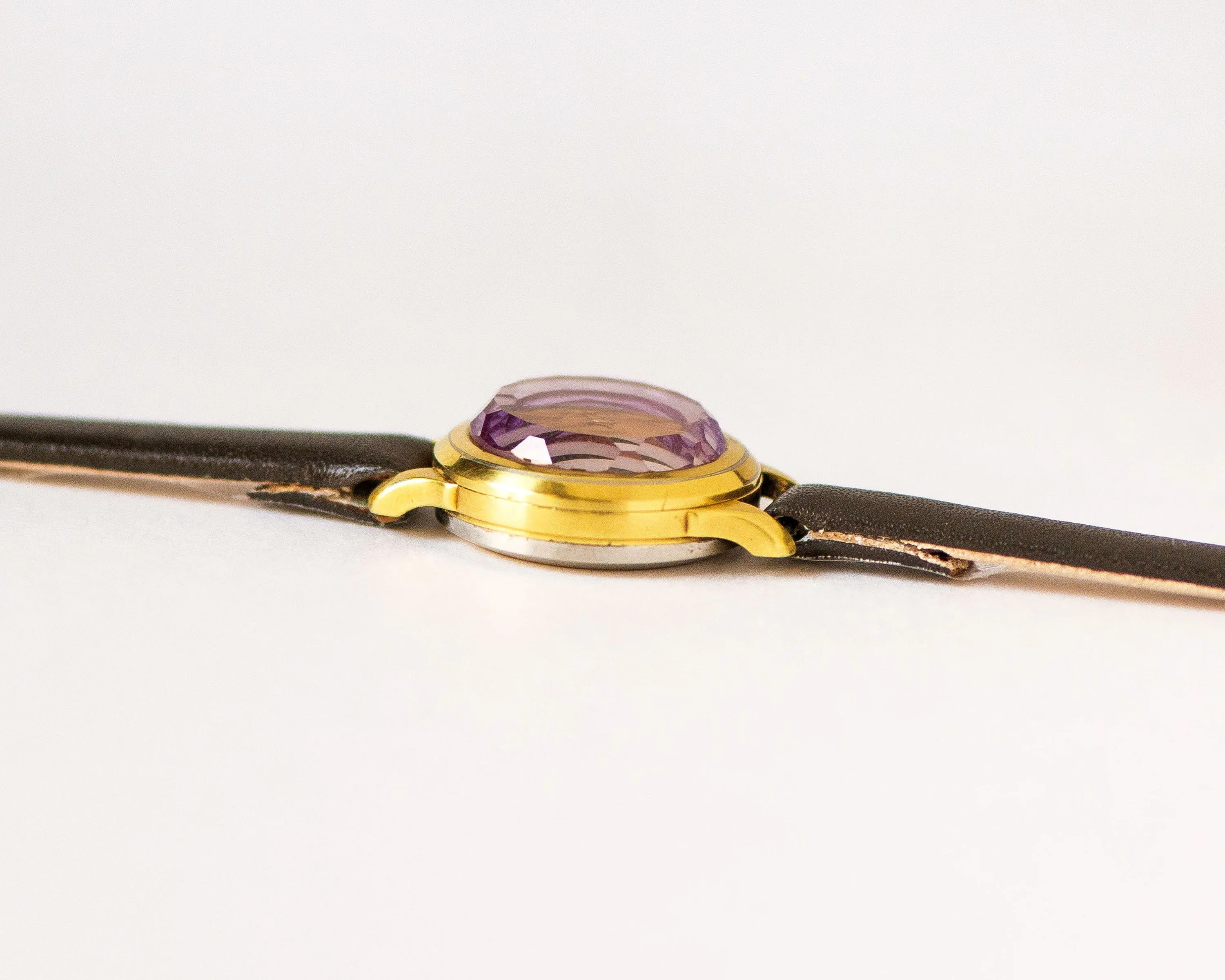 Watch for women limited edition Seagull vintage, micro watch gold plated, chic lady watch unique gift jewelry, new genuine leather strap