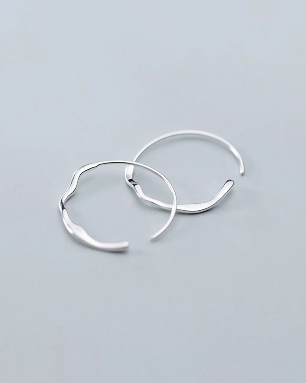 Wavy Hoop Earrings