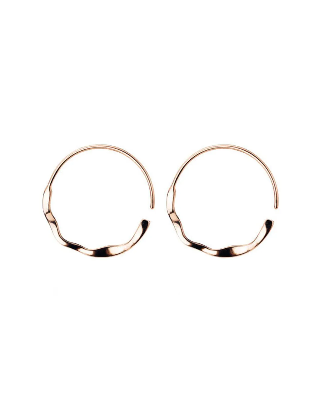 Wavy Hoop Earrings