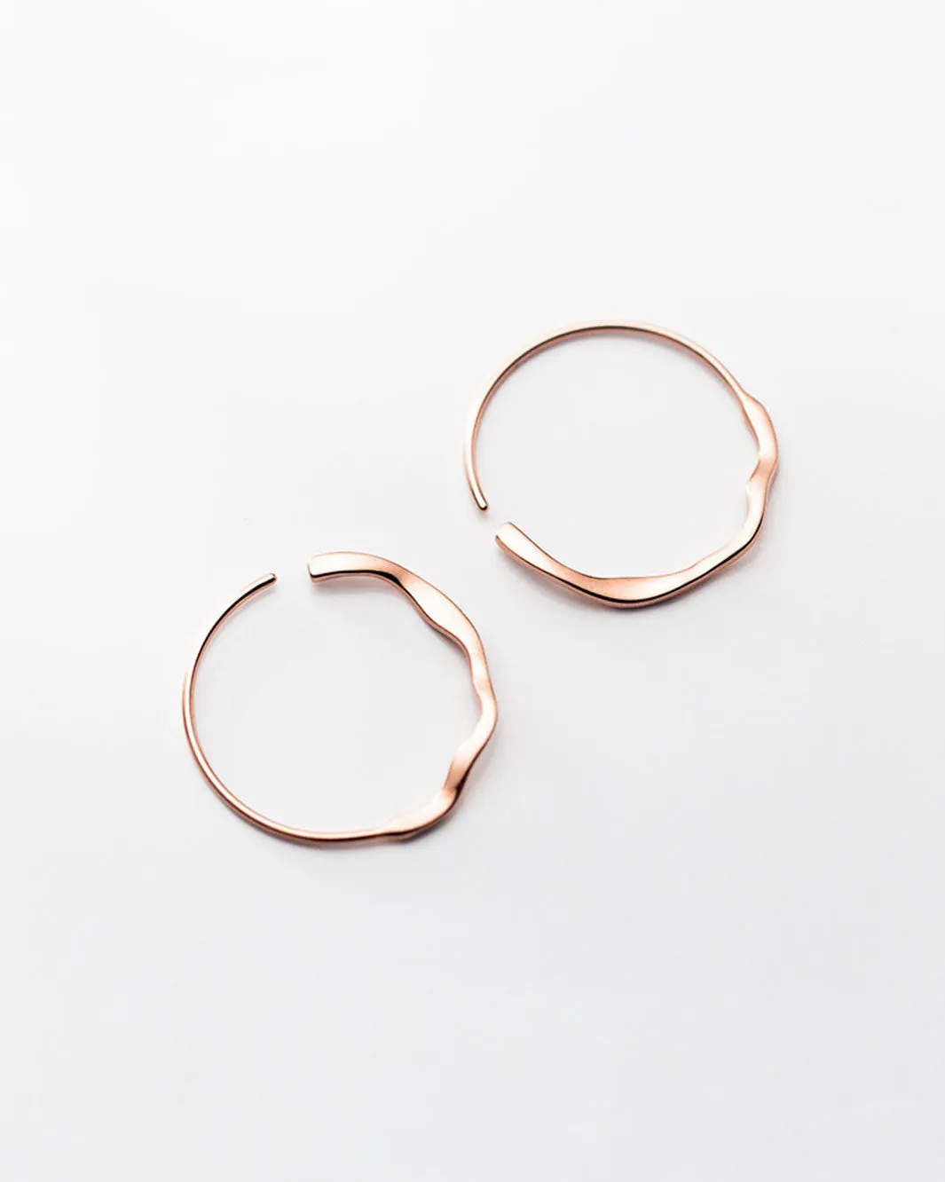 Wavy Hoop Earrings