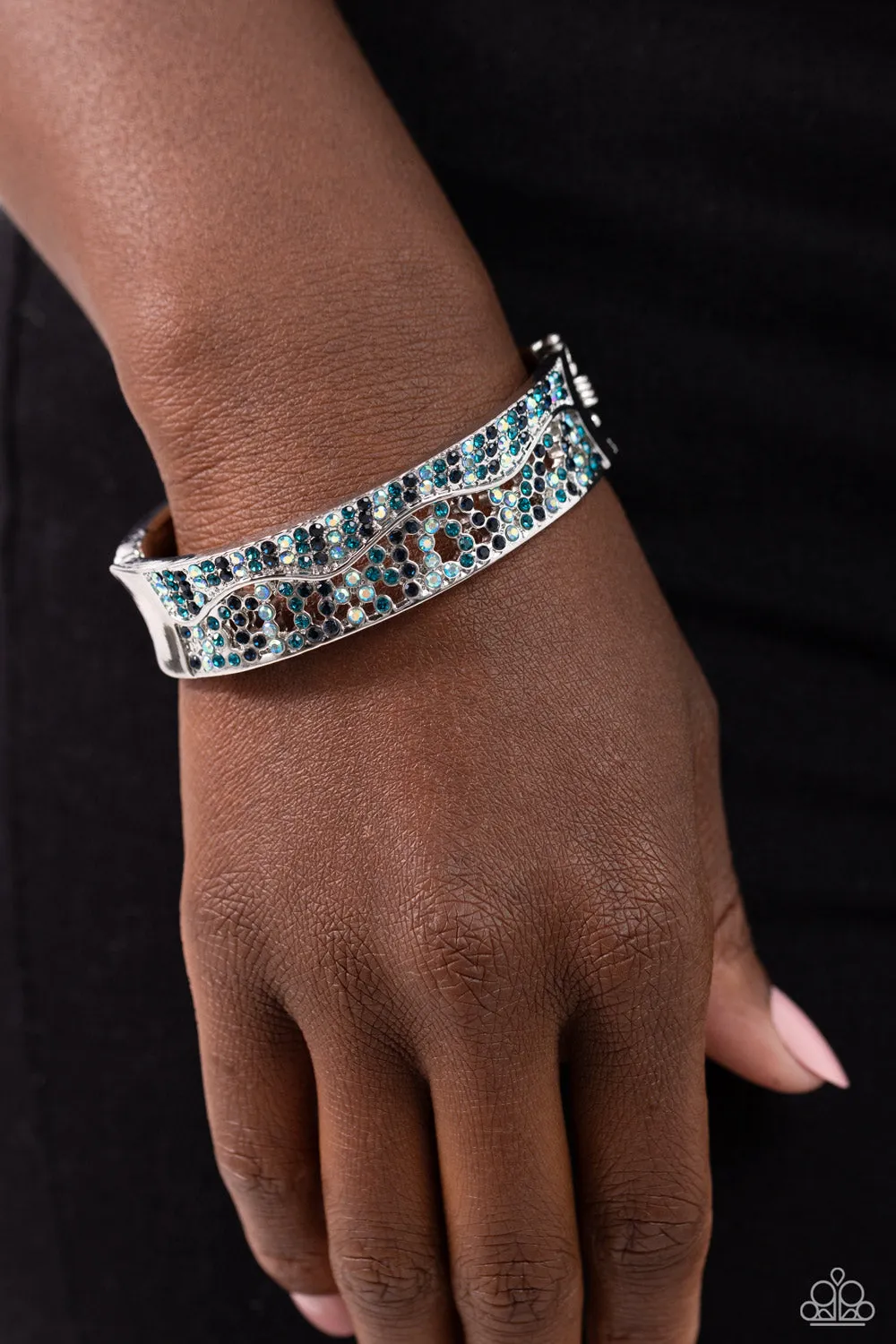 Wavy Whimsy - Blue (Iridescent) Bracelet