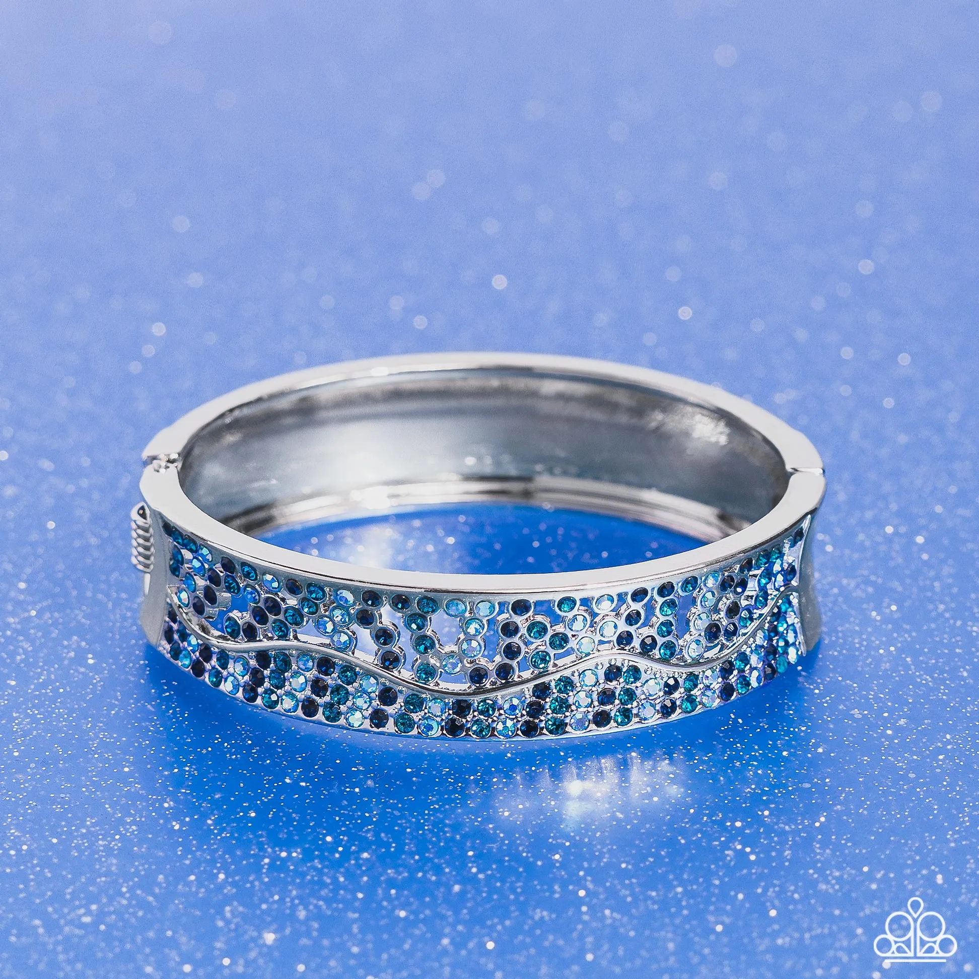Wavy Whimsy - Blue (Iridescent) Bracelet