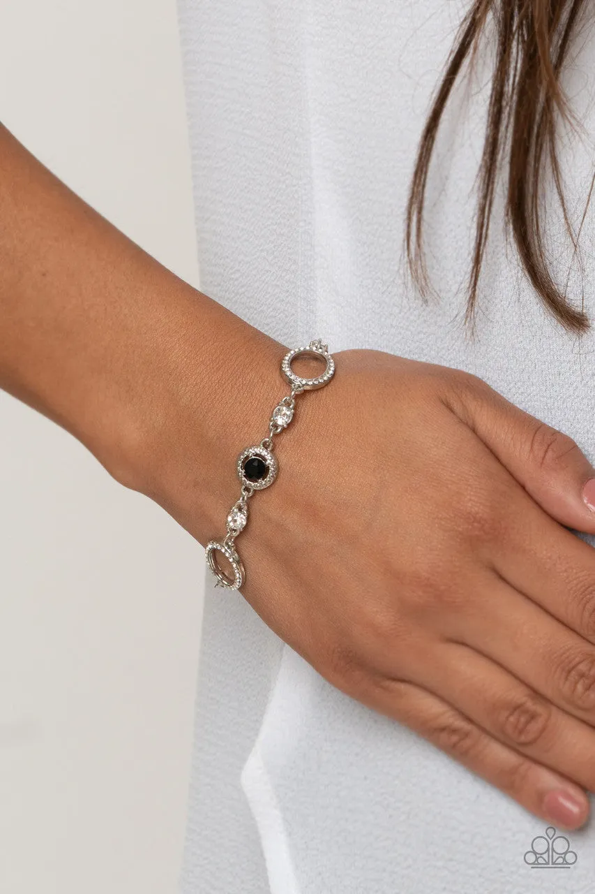 Wedding Day Demure Black Paparazzi Bracelet