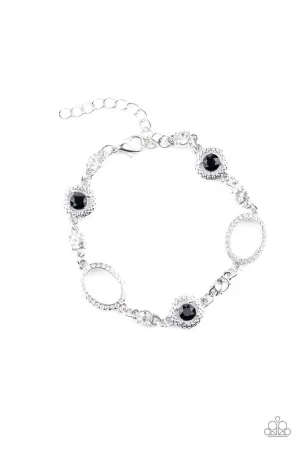Wedding Day Demure Black Paparazzi Bracelet