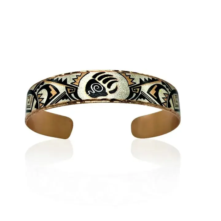 western Bear Paw Copper Cuff Bracelet