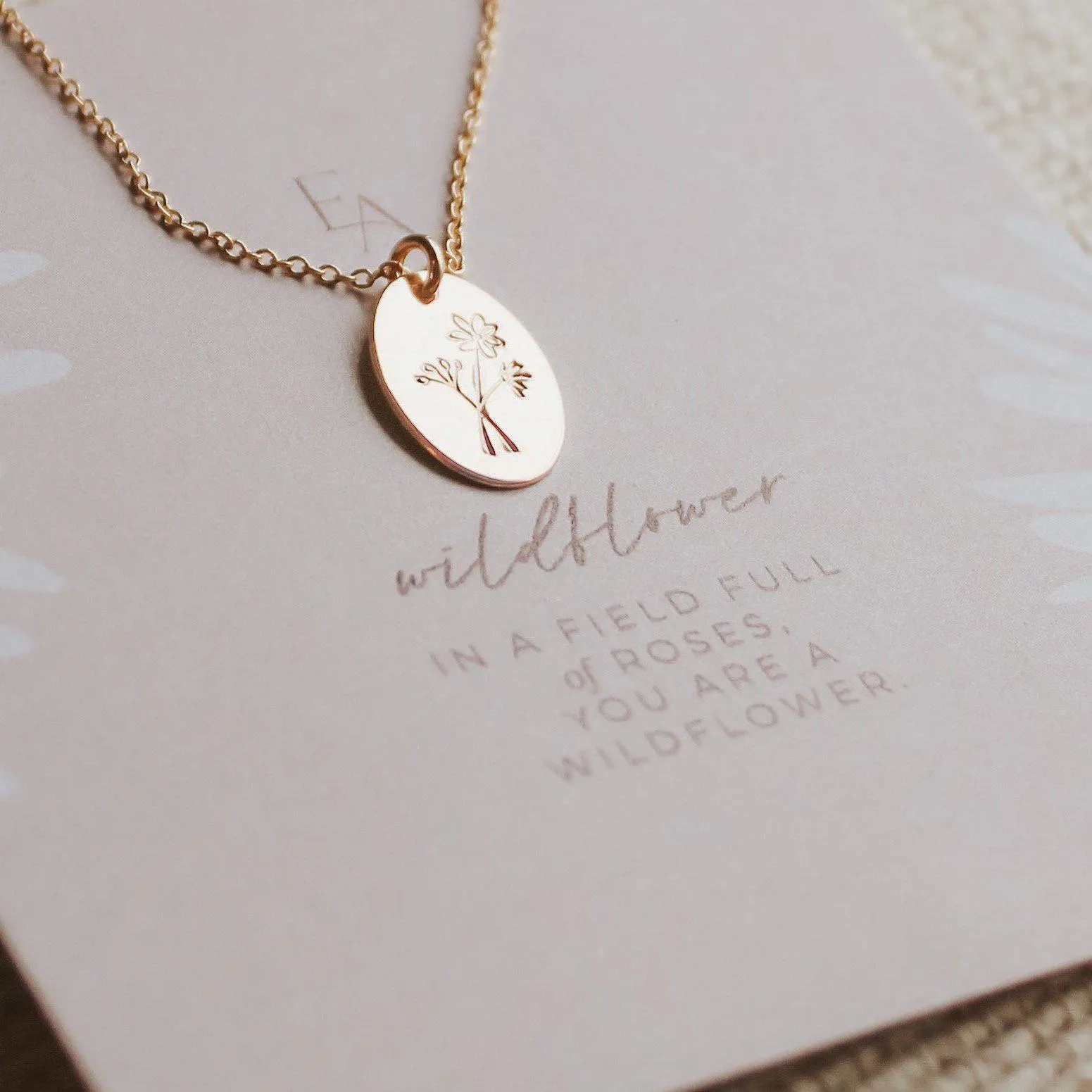 Wildflower Oval Necklace