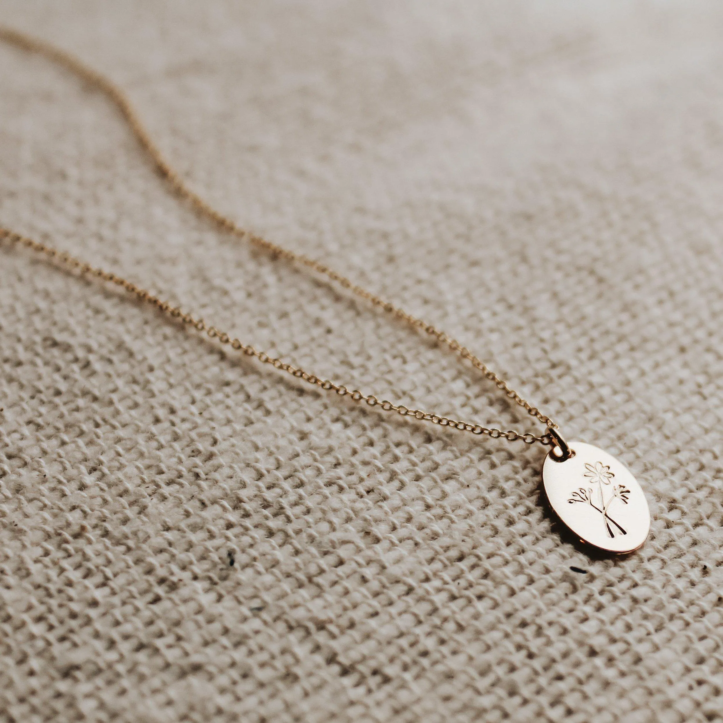 Wildflower Oval Necklace