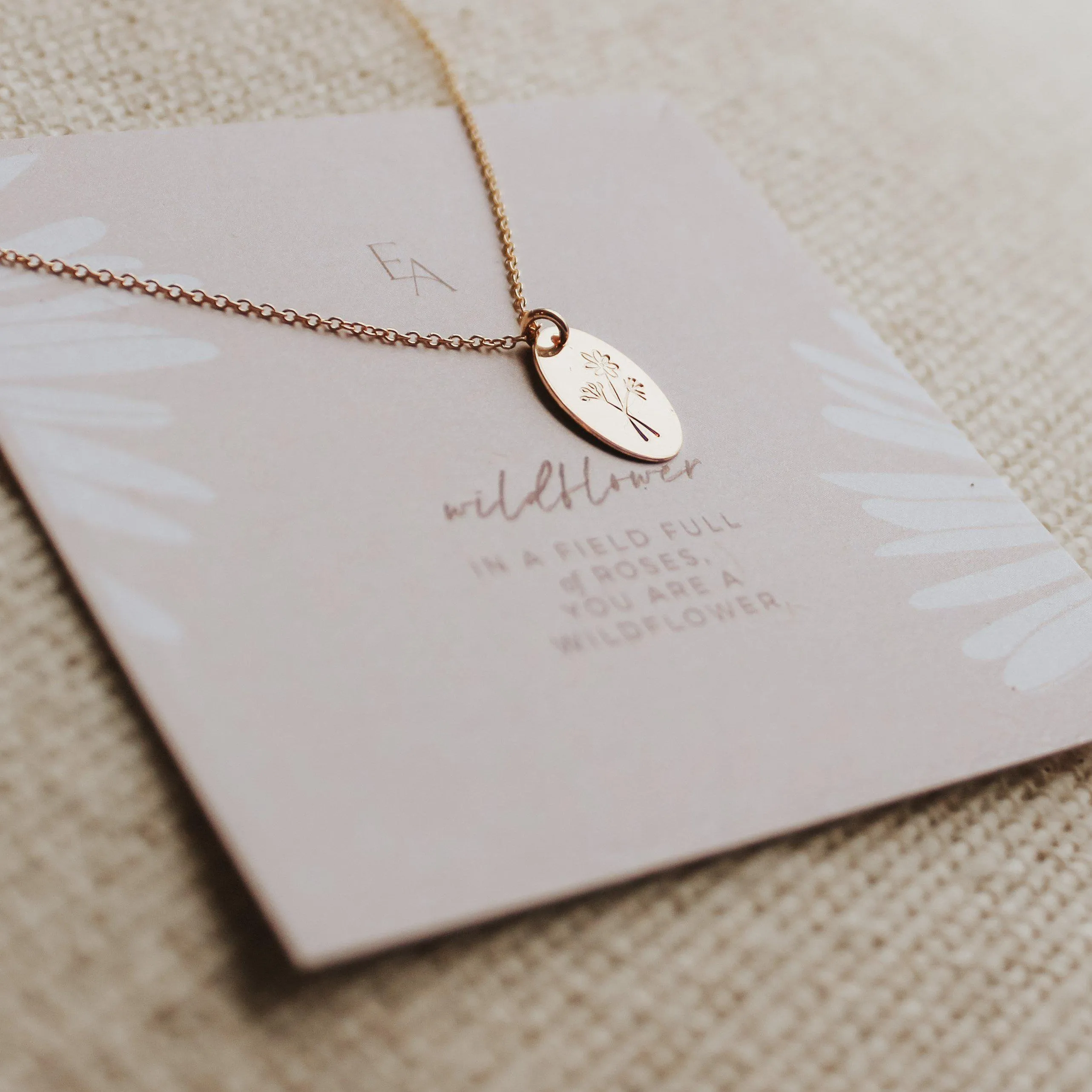 Wildflower Oval Necklace