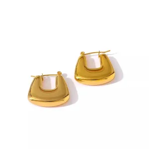 Women Statement Geometric Chunky Unusual Earrings