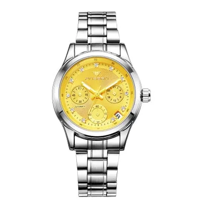 Women's Luxury Mechanical Watch Auto Date Automatic Watch Women Stainless Steel Mechanical Watches For Women Clock Reloj Mujer