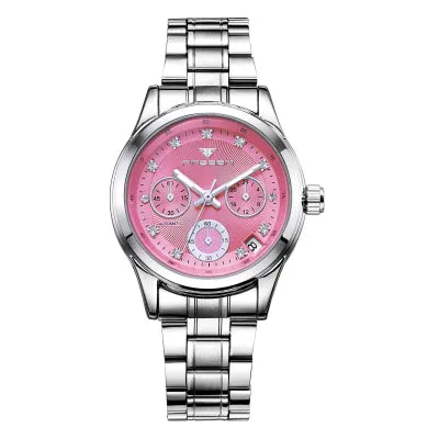 Women's Luxury Mechanical Watch Auto Date Automatic Watch Women Stainless Steel Mechanical Watches For Women Clock Reloj Mujer