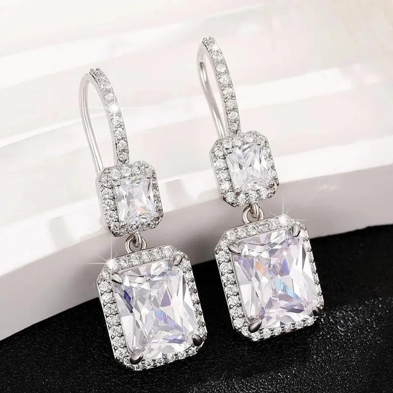 Women's Silver Temperament Dangle Earrings