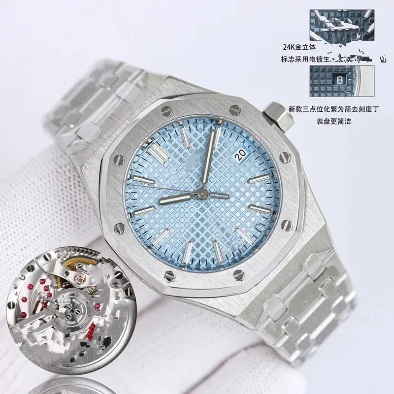 ZF Factory Men'S and Women'S 15550 Watch Small Size 37Mm Fully Automatic Cal3120 Mechanical Movement 50Th Anniversary Top Craftsmanship Quality