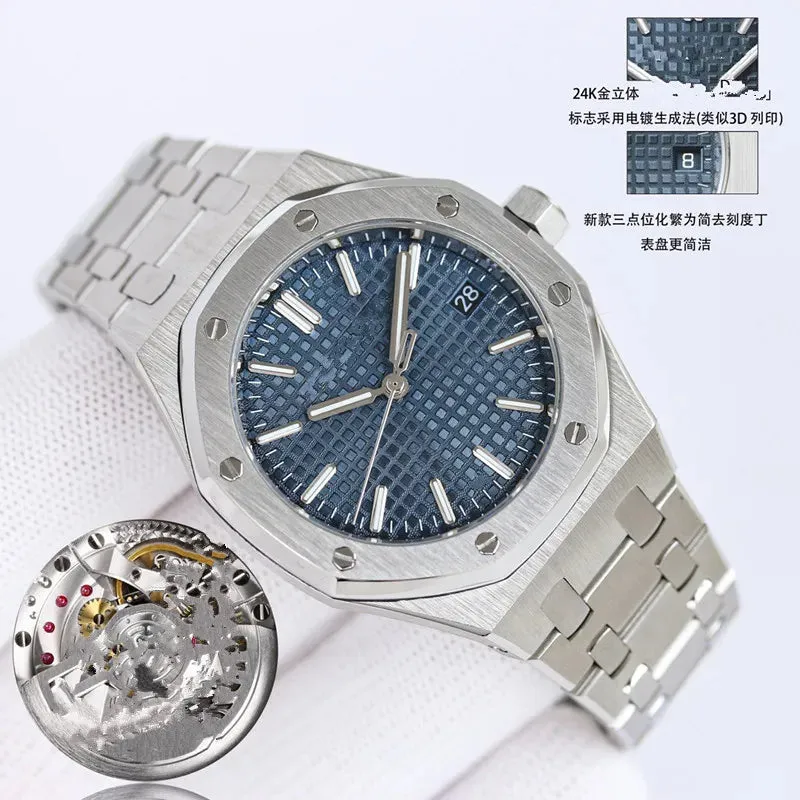 ZF Factory Men'S and Women'S 15550 Watch Small Size 37Mm Fully Automatic Cal3120 Mechanical Movement 50Th Anniversary Top Craftsmanship Quality