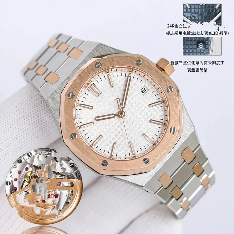 ZF Factory Men'S and Women'S 15550 Watch Small Size 37Mm Fully Automatic Cal3120 Mechanical Movement 50Th Anniversary Top Craftsmanship Quality